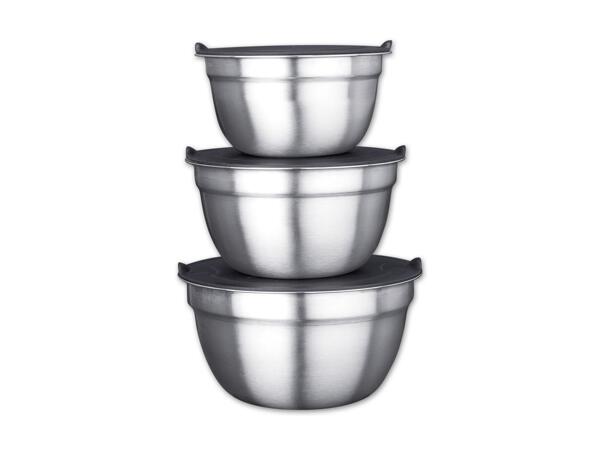 Edelstahl Schüssel-Set, 3-teilig