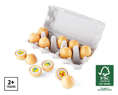 Wooden Egg Memory Game