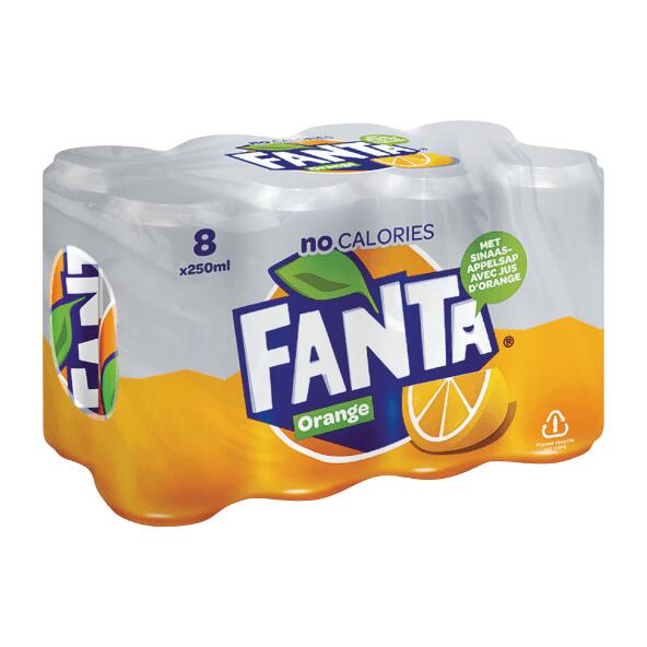Fanta orange zero, 8 st.