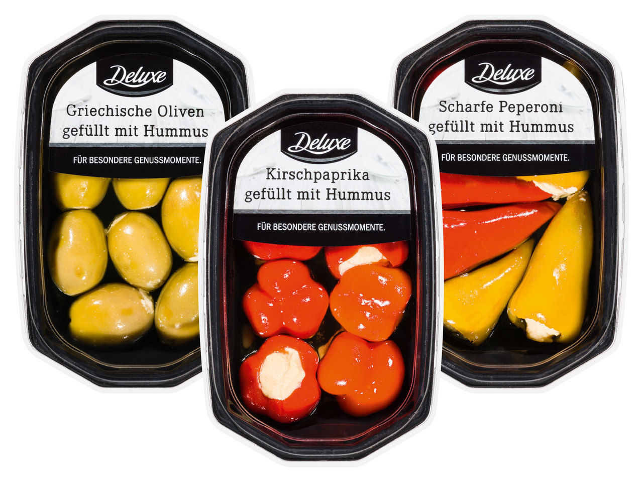 DELUXE Gemüse gefüllt mit Hummus