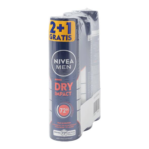 NIVEA(R) 				Spray déodorant, 3 pcs