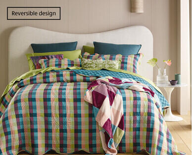 Quilted Coverlet Set Queen/King Size