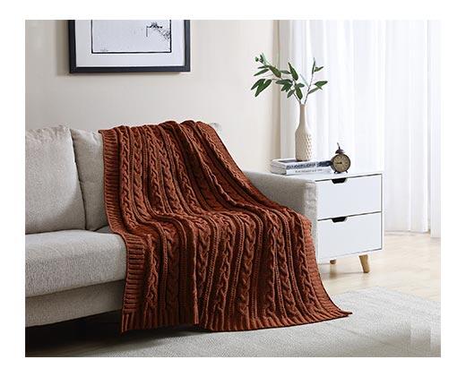 Huntington Home Cable Knit Throw