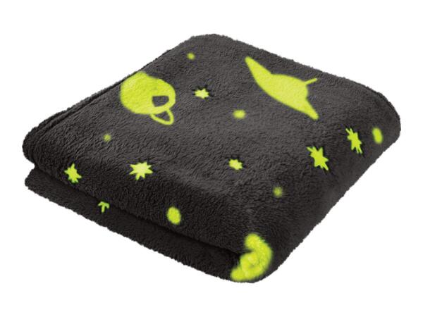 Livarno Home Blue Glow In The Dark Blanket