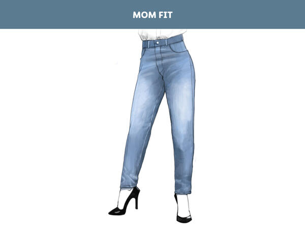 Damen Jeans Mom Fit