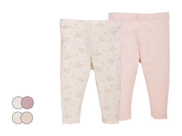 Leggings pour fille, lot de 2
