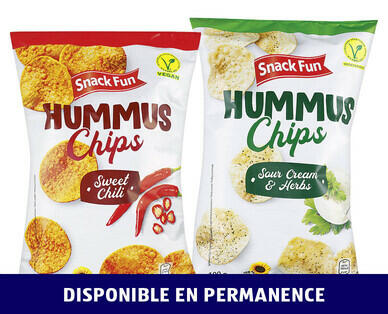 SNACK FUN 
 HUMMUS CHIPS
