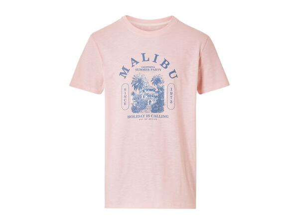 Livergy Men's Pink T-Shirt