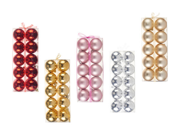 Boules de Noël, lot de 20