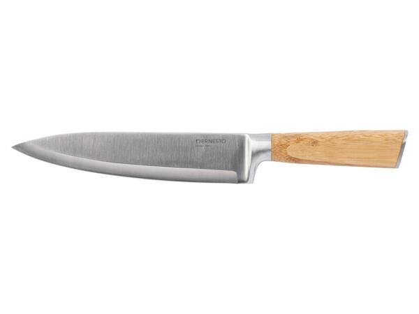 Knife with Bamboo or Steel Handle