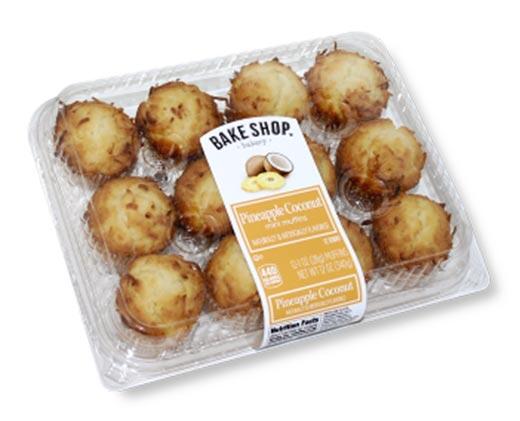 Bake Shop 
 Pineapple Coconut or Cinnamon Bun Mini Muffins