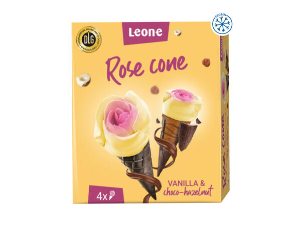 Leone Rose Cone Ice Cream