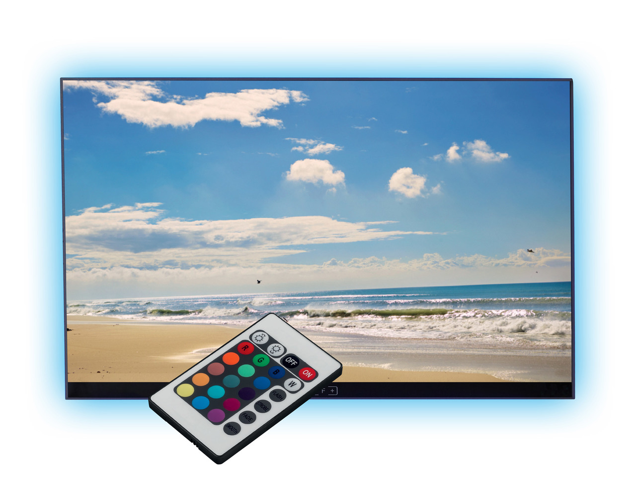 LED páska pod TV