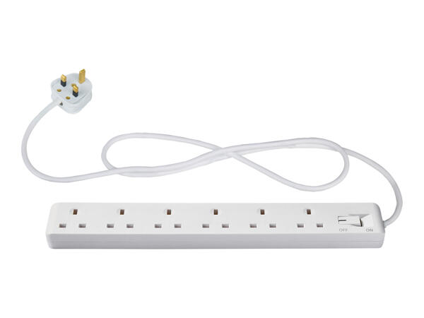 Silvercrest 6 Socket Extension Lead
