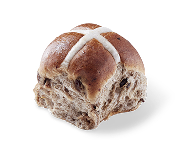 TRADITIONAL FRUIT HOT CROSS BUNS 6PK/450G
