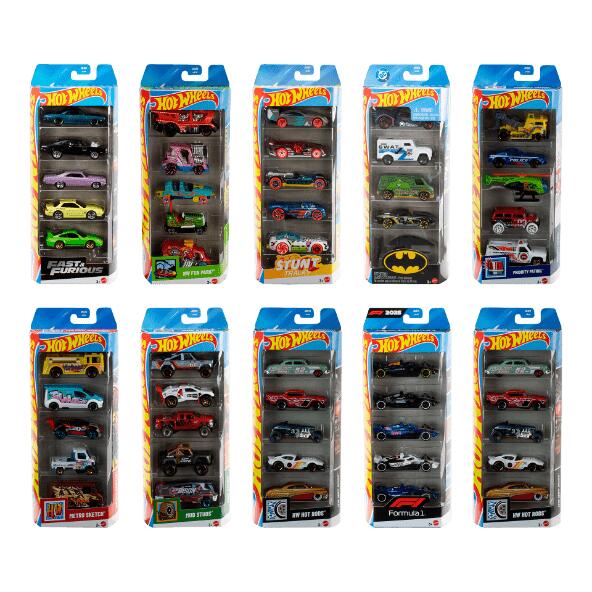 MATTEL(R) 				Petites voitures Hot Wheels, 5 pcs