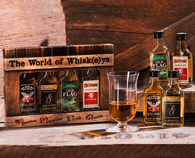 Set di bottigliette di whisky