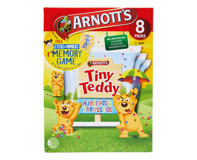 Arnott's Tiny Teddy Biscuits Hundreds & Thousands 8pk/200g-184g