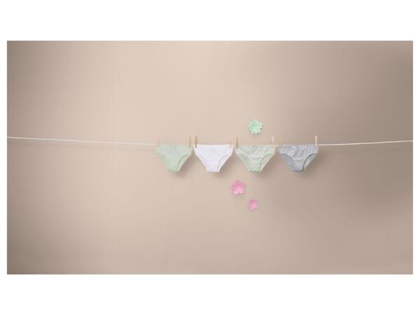 Girls' briefs, 4 pieces