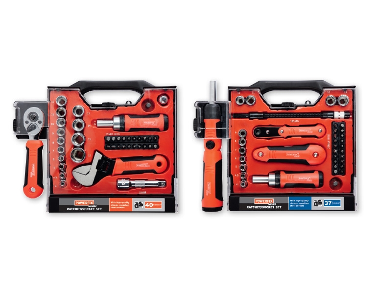 Powerfix(R) Ratchet & Socket Set
