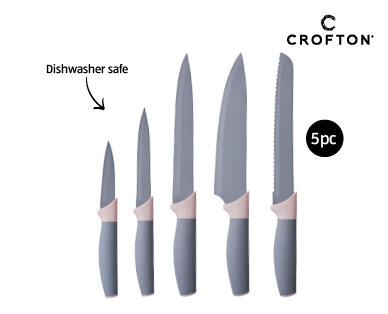 Coloured Knife Set 5pc
