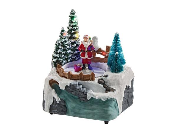 Livarno Home Small Animated Christmas Scene with LEDs & Music