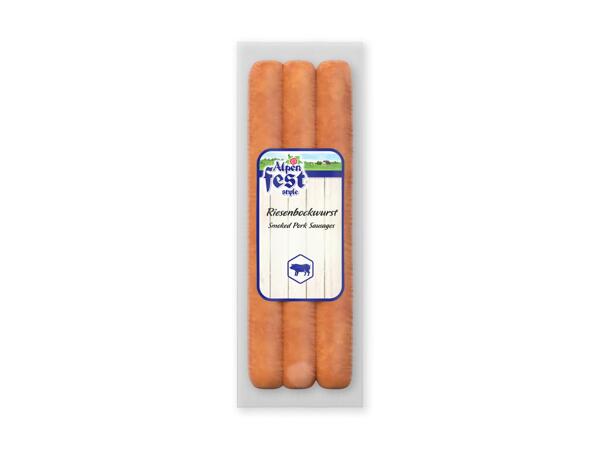 ALPENFEST Røgede bockwurst eller pølser