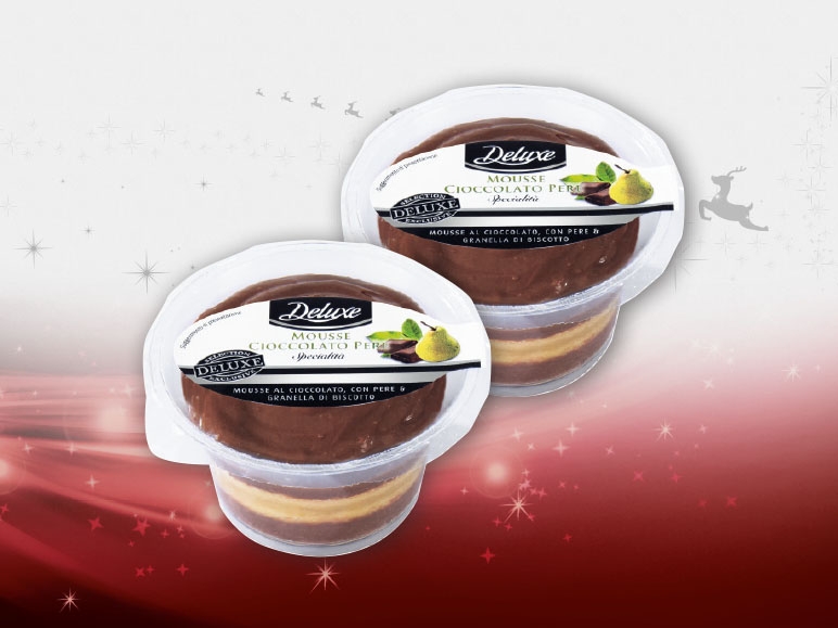 Mousse di cioccolata con pere