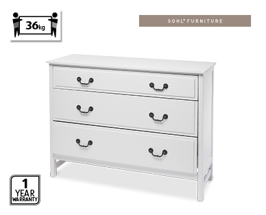 Provincial Chest of 3 Drawers