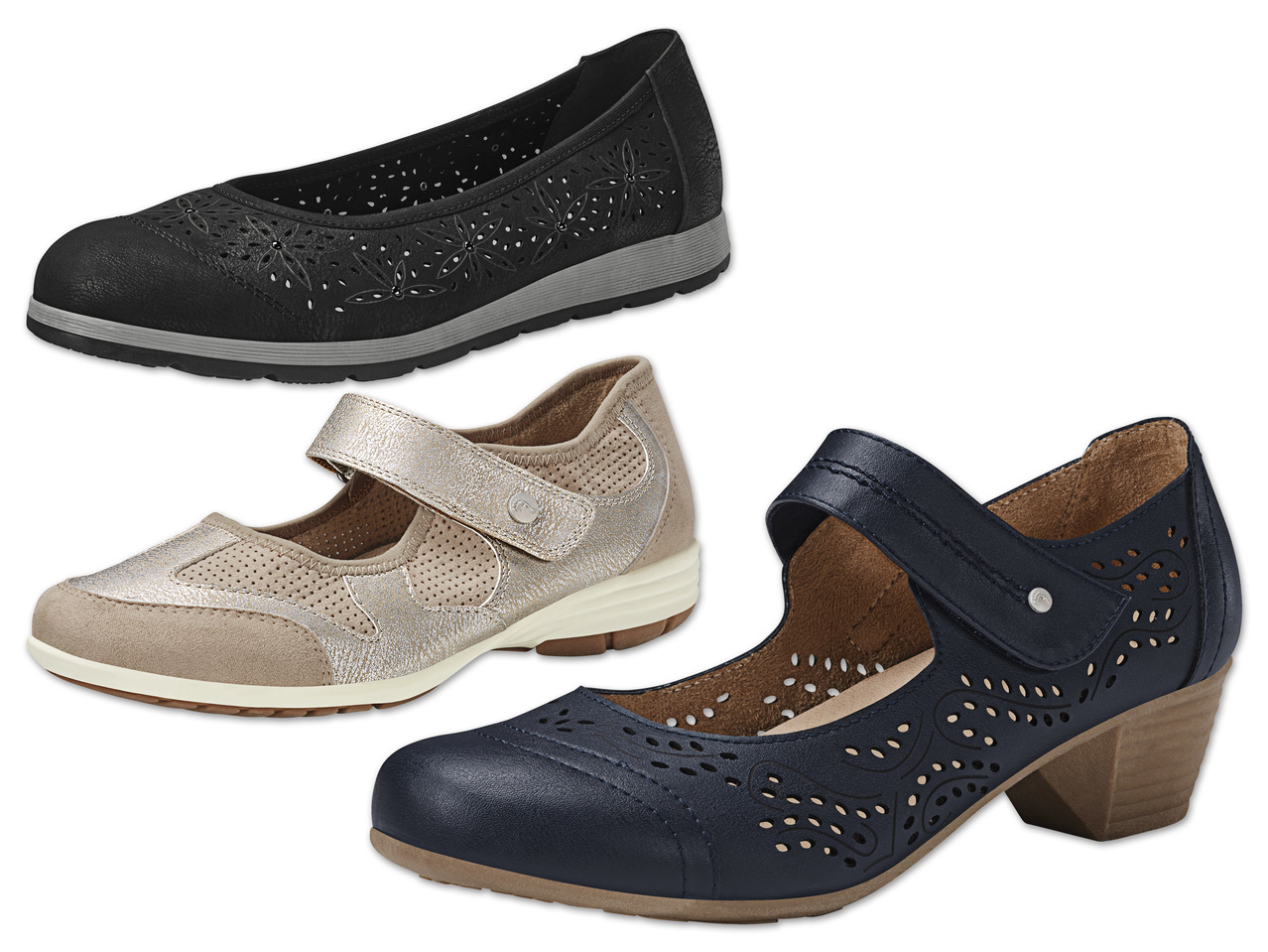 FOOTFLEXX(R) Damen Komfort Ballerina/Pump1