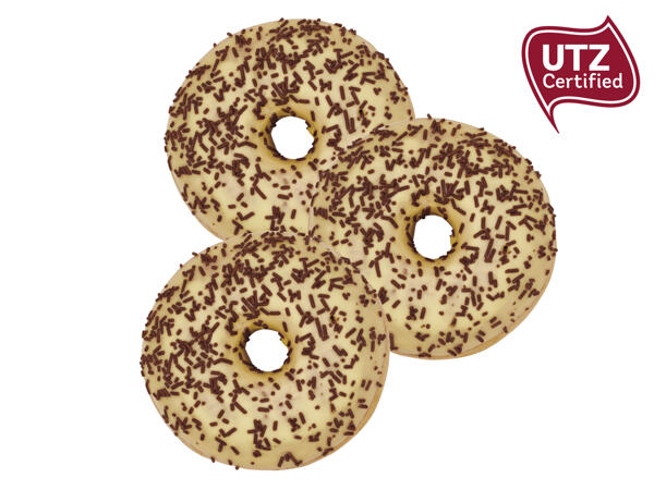 Gefüllter Vanille-Creme-Donut