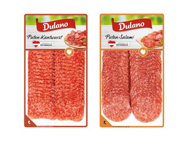 Puten- Kantwurst oder Salami