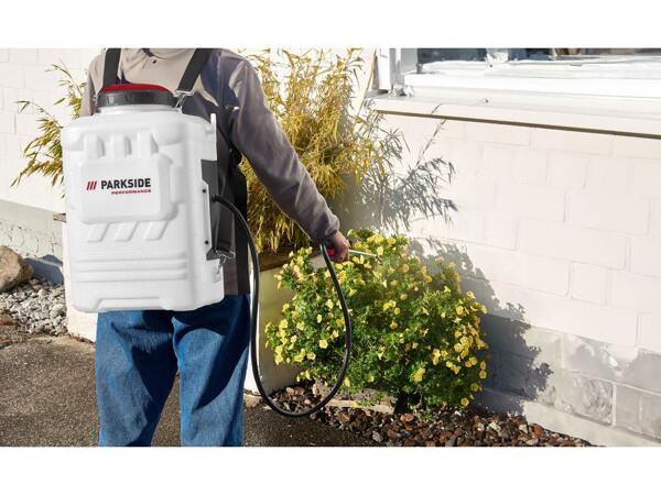 Cordless backpack pressure sprayer, 16L