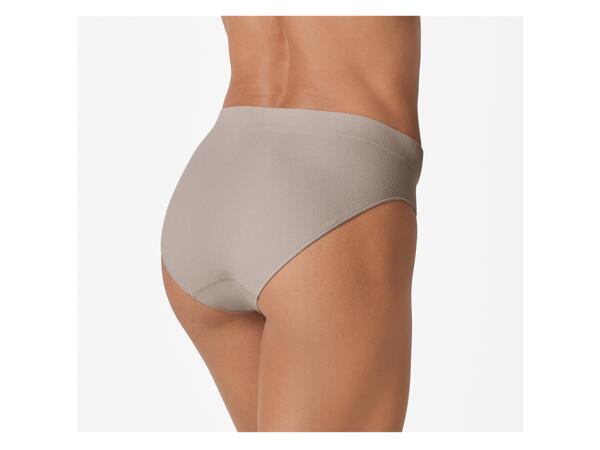 Ladies' ribbed thongs or briefs, 3 pieces