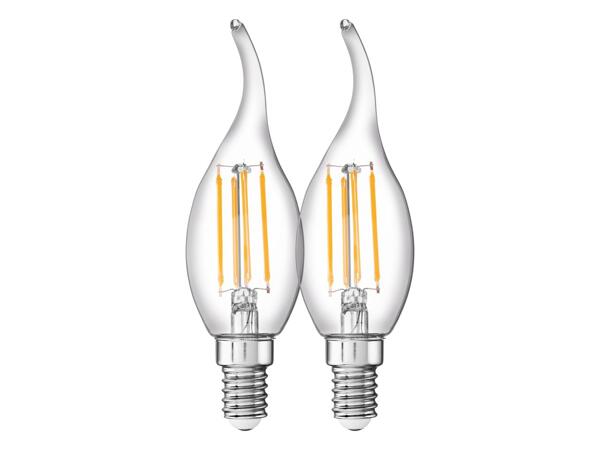 LED filament bulbs, 1 or 2 pieces