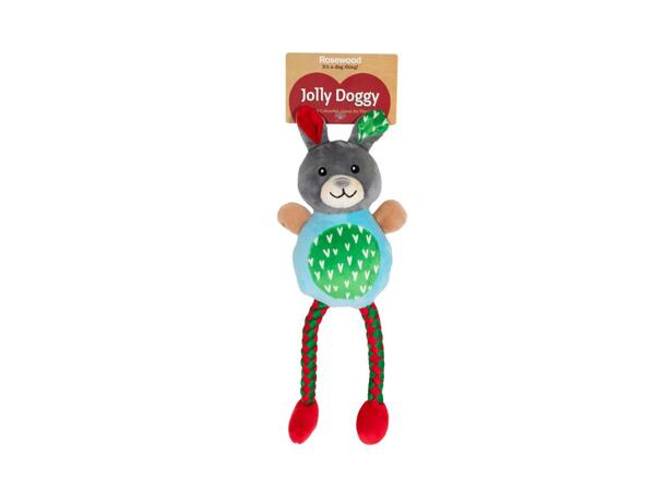 Plush & Rope Dog Toy - Rabbit