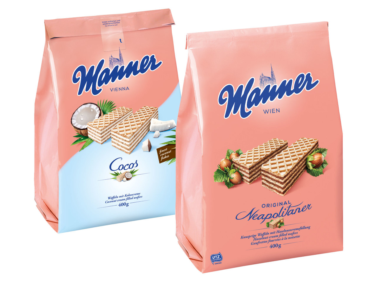 MANNER Neapolitaner/Cocos/Vollkorn
