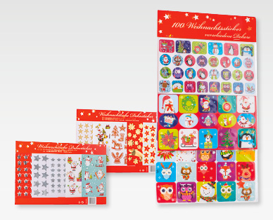 Weihnachtssticker-Set
