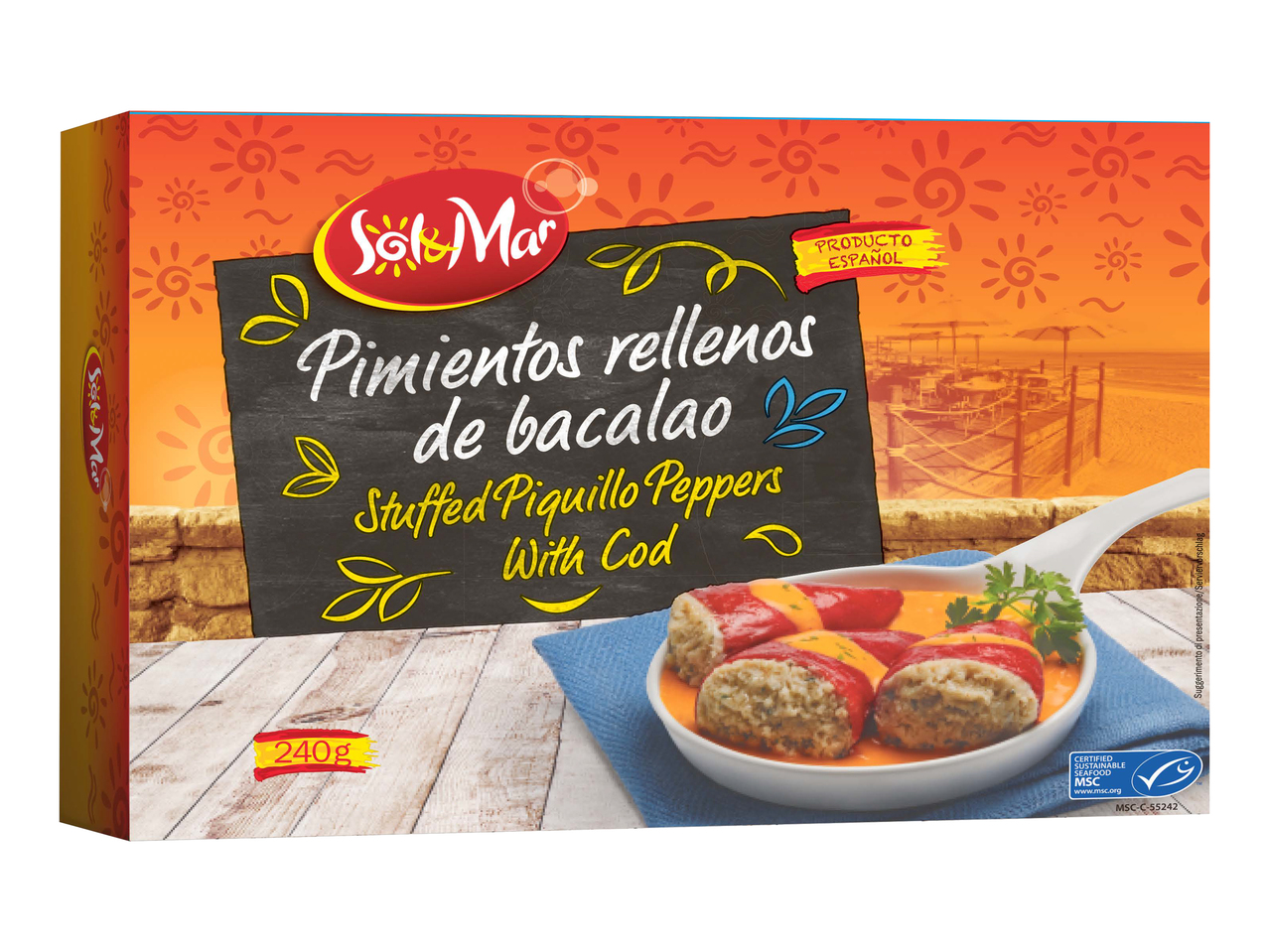 Piments rouges farcis à la morue séchée