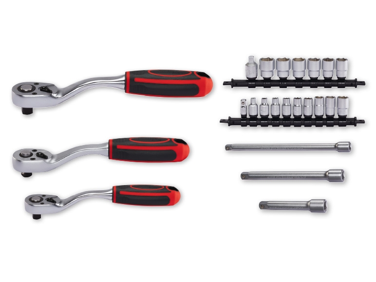 Powerfix Assorted Socket & Ratchet Set
