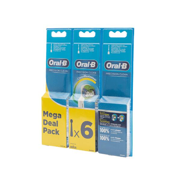 ORAL-B(R) 				Precision-Clean-Aufsteckbürsten, 6 St.