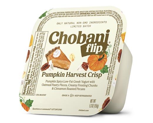 Chobani 
 Flip Pumpkin Harvest Greek Yogurt 4-Pack