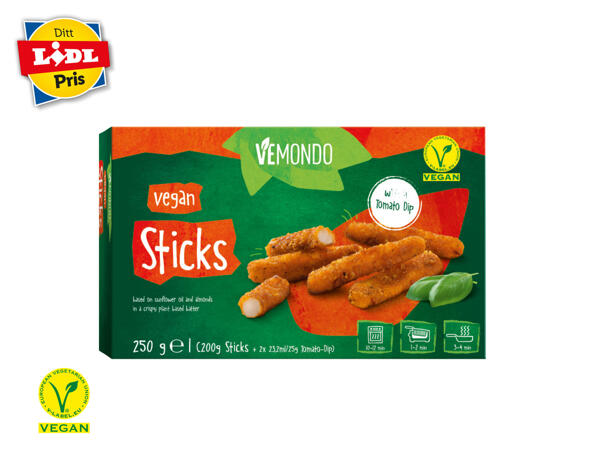 Veganska sticks med dipp