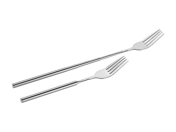 Fourchettes télescopiques pour fondue au fromage, 2 pièces