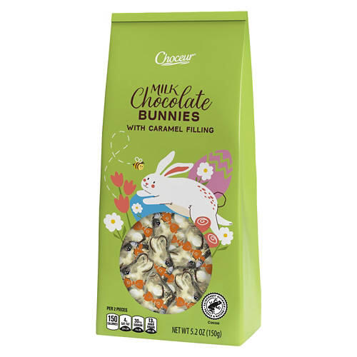 Easter Caramel Filled Mini Chocolate Bunnies, 5.2 oz