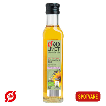 Økologisk omega 3-olie med chiaolie