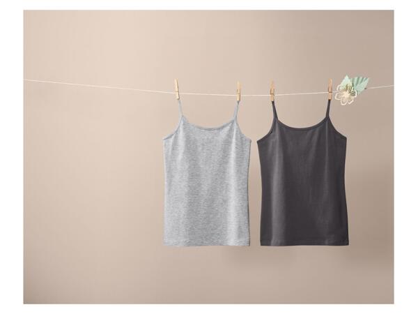 Girls' vests, 2 pieces
