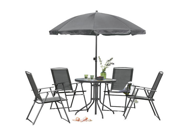 Garden Dining Set with Parasol