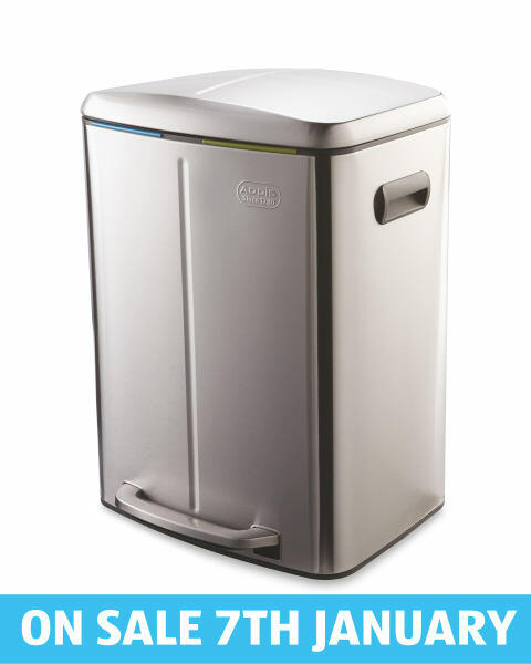 Addis Silver Twin Recycling Bin