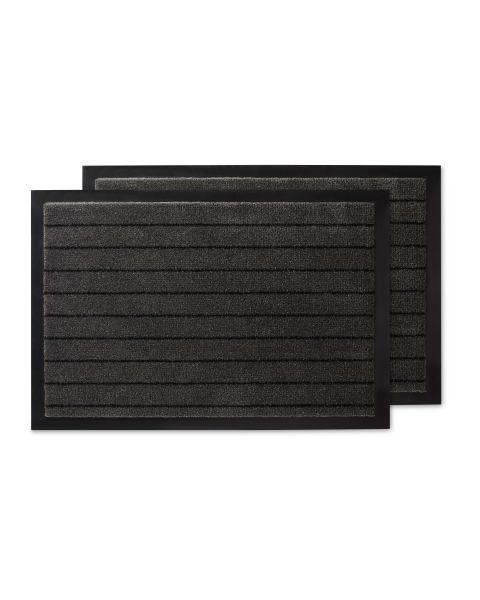 Grey Stripe Twin Pack Utility Mats